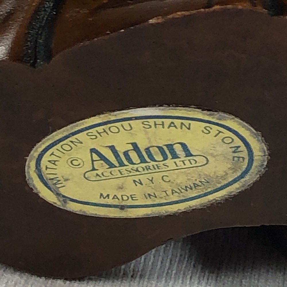 Vintage Aldon Accessories Bulldog Dog Figurine Taiwan Imitation Shou Shan Stone - Picture 6 of 8